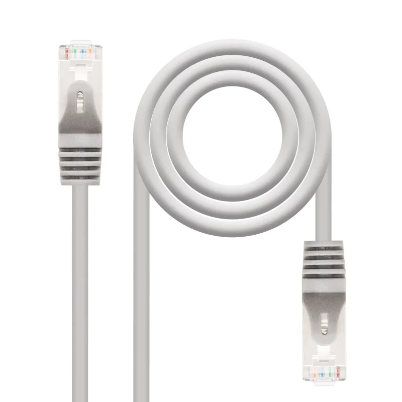 Latiguillo RJ45 Cat6 FTP CU 5m GRIS NANOCABLE
