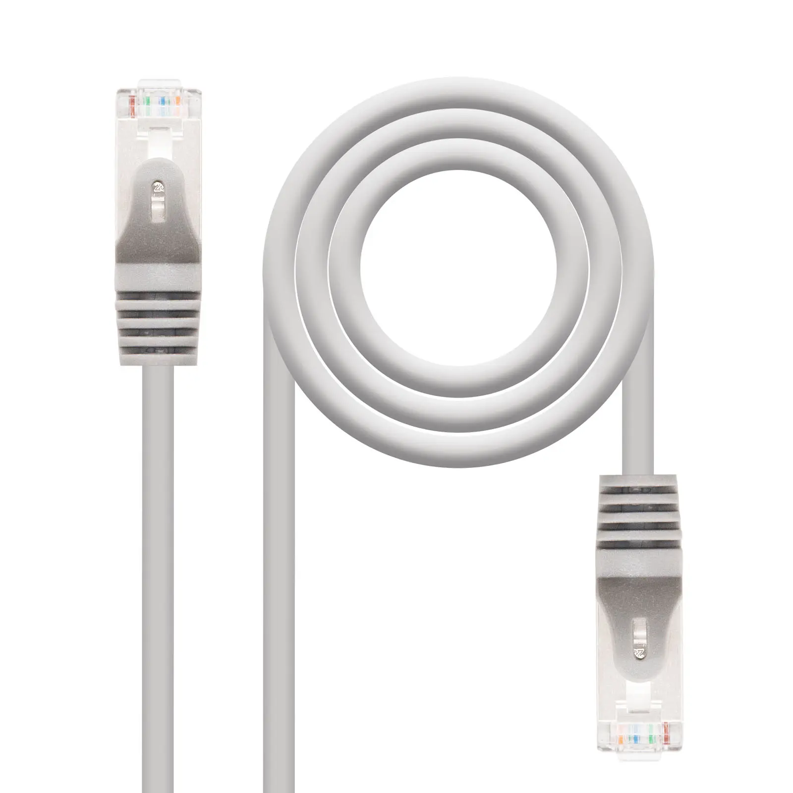 Latiguillo RJ45 Cat6 FTP CU 5m GRIS NANOCABLE