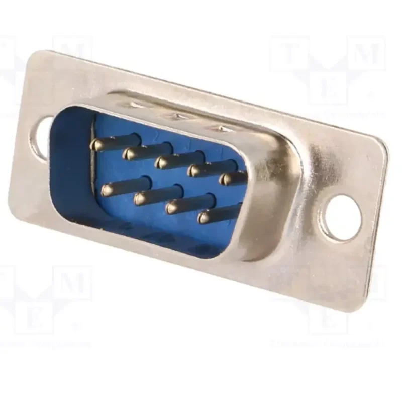 Conector Sub-D 9pin Macho Soldar Recto
