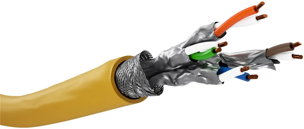 Cable Datos S/FTP CU cat8.1 LSZH AWG22/1 25m