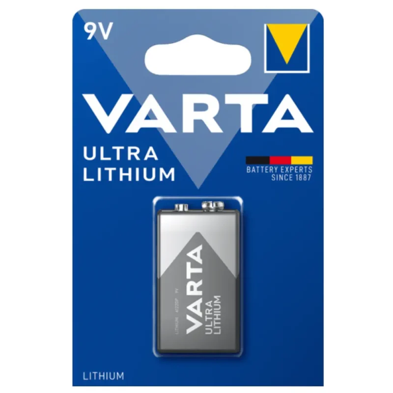 Pila Litio 6LR61, 6F22 VARTA 9V 1200mAh