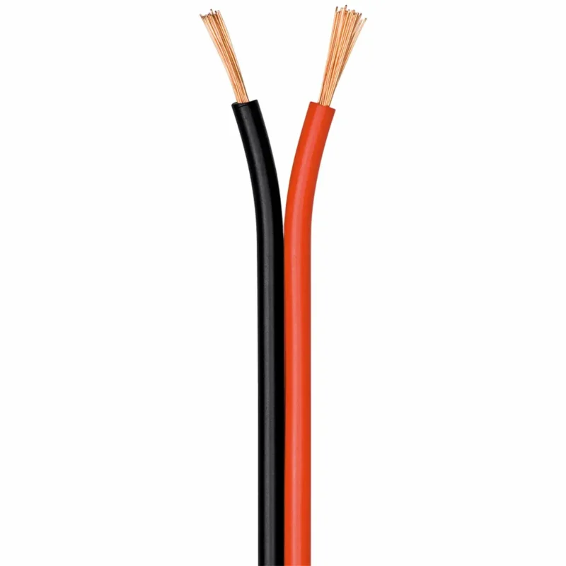 Cable Paralelo 2×0,75mm ROJO/NEGRO CCA (Bobina 10m)