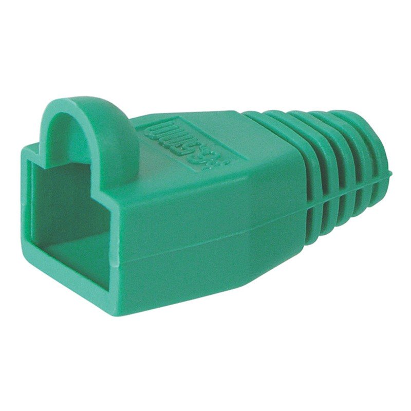 Capuchon funda protectora conector RJ45 VERDE