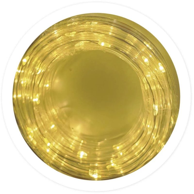 Kit Tubo LED Flexible 4mt 8 funciones Luz Calida  Navidad
