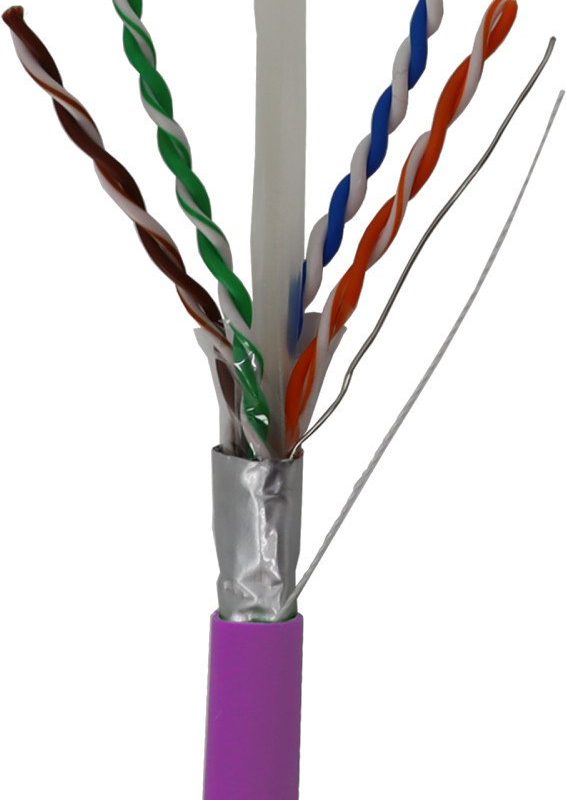 Cable FTP Cat6a DK6000A CU Dca LSZH VIOLETA (500m) TELEVES 219322
