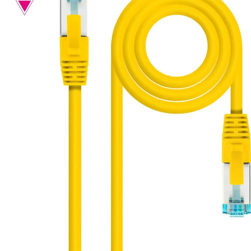 Latiguillo RJ45 Cat7 S/FTP CU 1m AMARILLO NANOCABLE