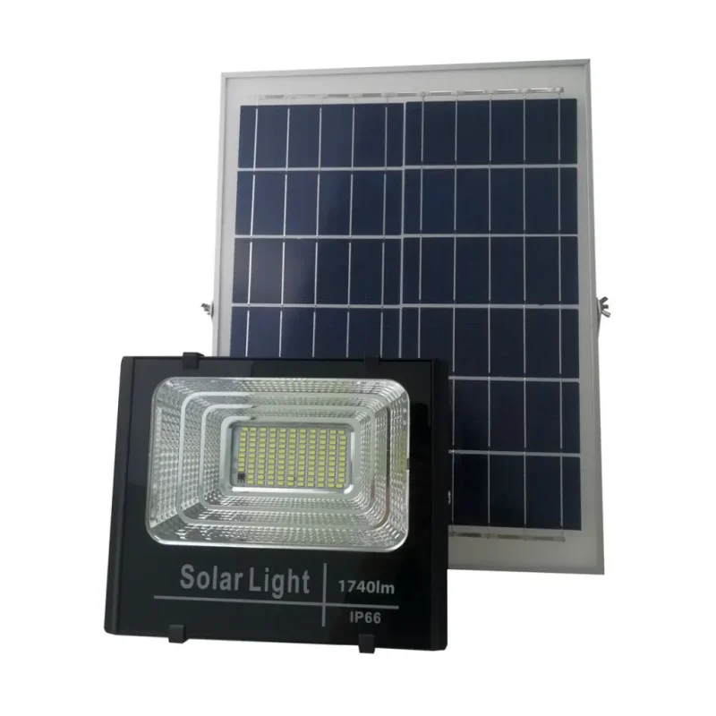 Foco LED Solar con Panel Solar y Movimiento 100W