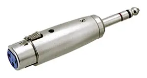 Adaptador XLR Hembra 3Pin a JACK 6,3mm Macho Stereo
