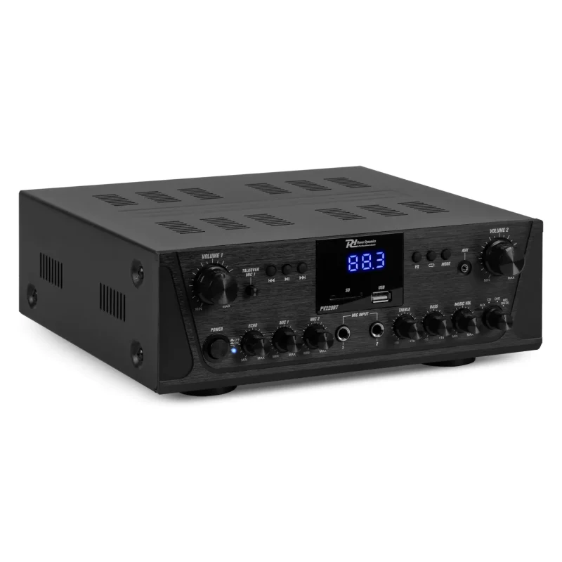 Amplificador Stereo HiFi 2Zonas 200Wmax PV220BT