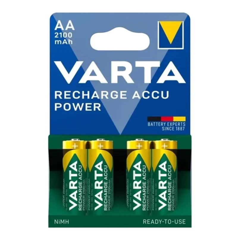 Bateria R06 AA NiMh 2100mAh 1,2V VARTA (4 unid) 56816101404