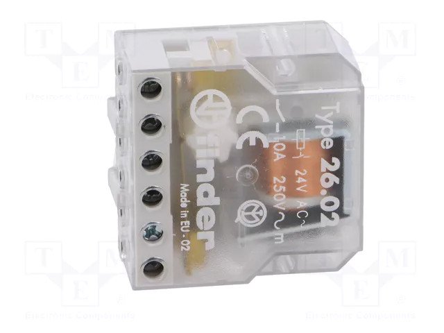 Telerruptor 24Vac 2ctos Abiertos Reposo 10A Biestable FINDER