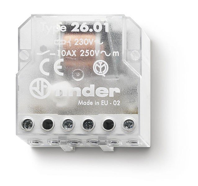Telerruptor 230Vac 2Ctos Abiertos Reposo 10A/250Vac FINDER