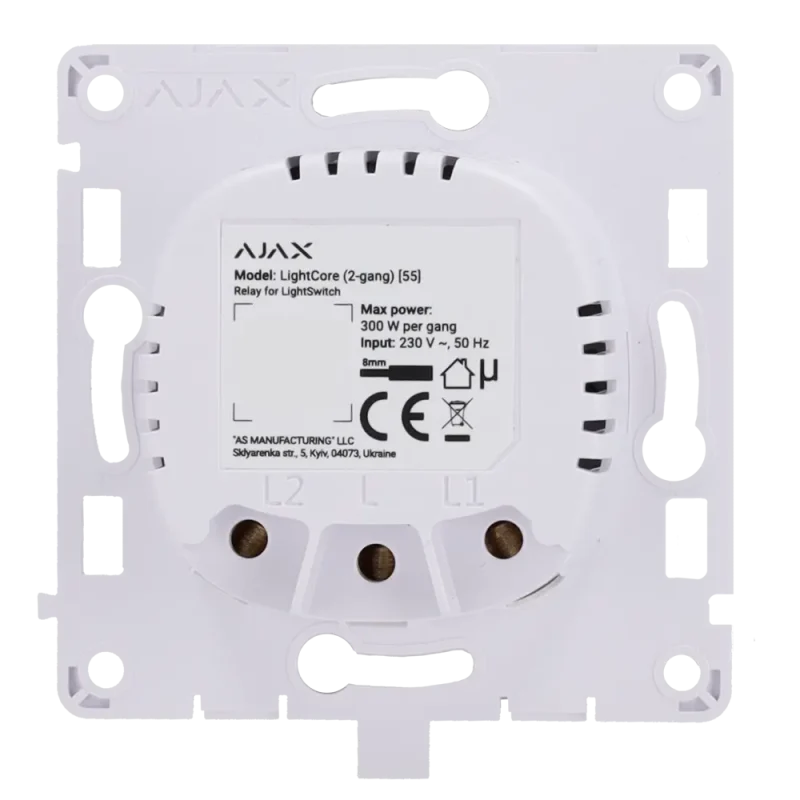 Relé para interruptor de luz inteligente doble