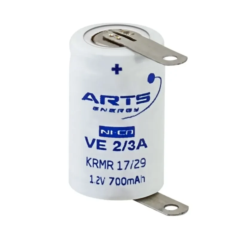 Bateria 2/3A NiCd 1,2V 600mA con Terminales
