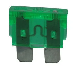 Fusible Plano Coche 30Amp 19x19mm VERDE
