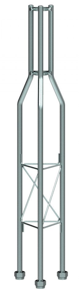 Tramo Superior Torre 180 Zinc+RPR 1m TELEVES