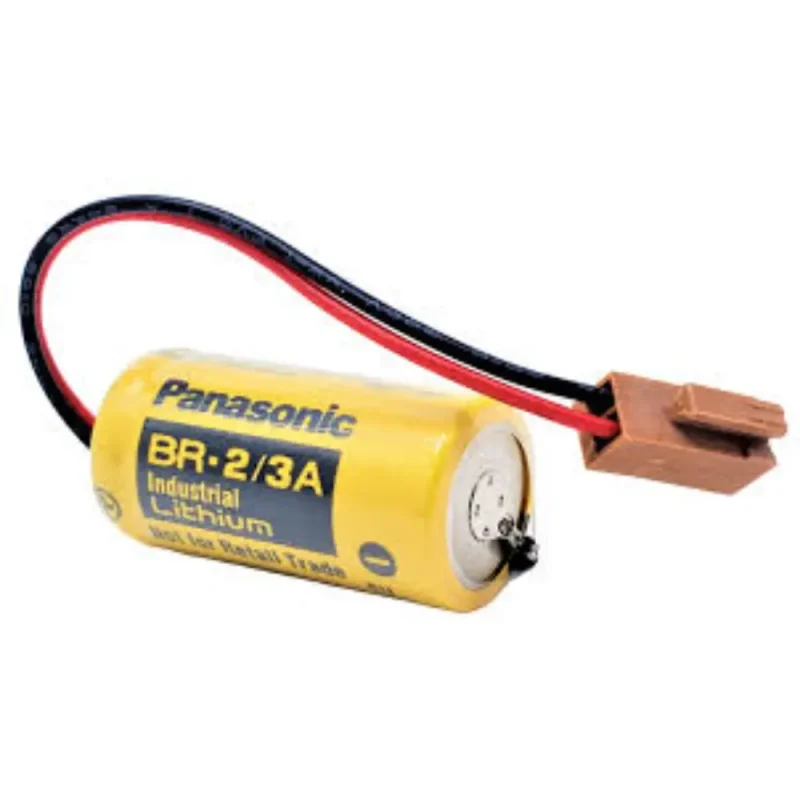 PILA LITIO BR-2/3A-CON 3V/1200mAh Terminales Cables y Conector PANASONIC