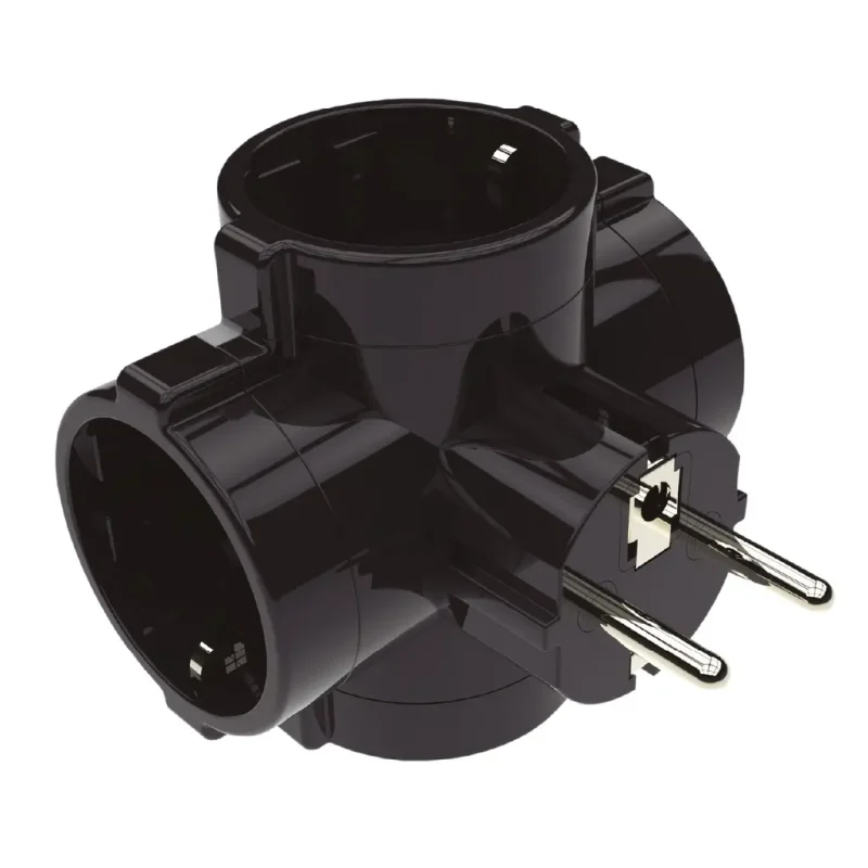 Ladron Enchufe Red Negro