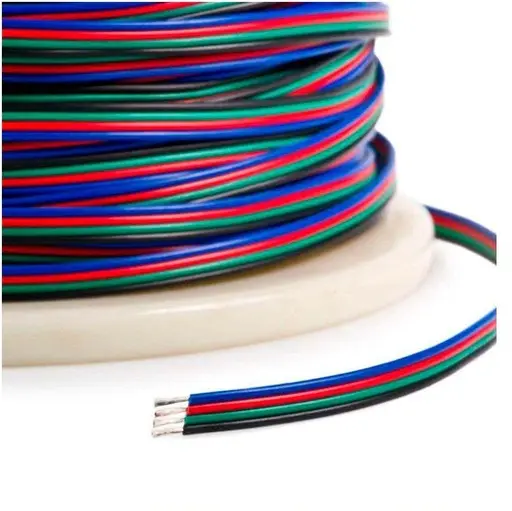 Cable Plano para Tira LED RGB 5×0,50mm (25m)
