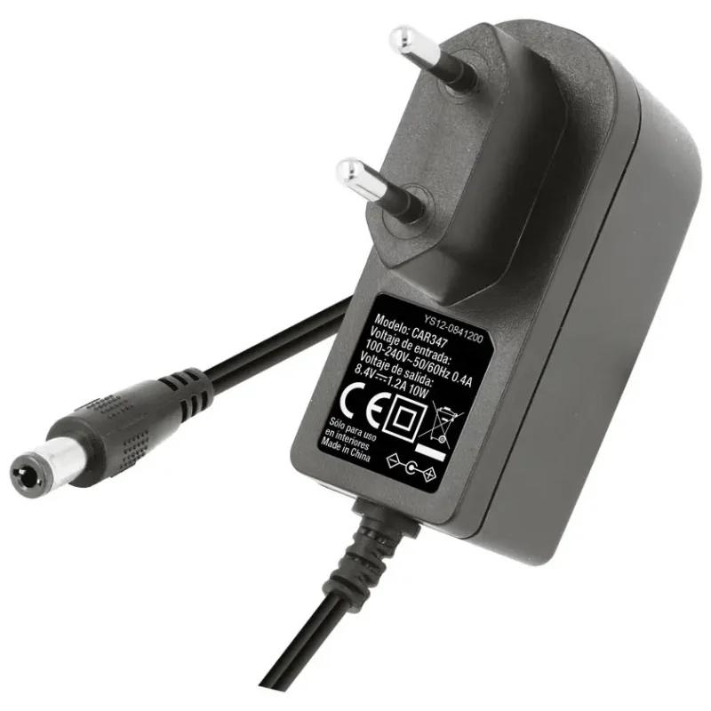 CARGADOR BaterÃ­a LITIO 8,4Vdc  1200mAh