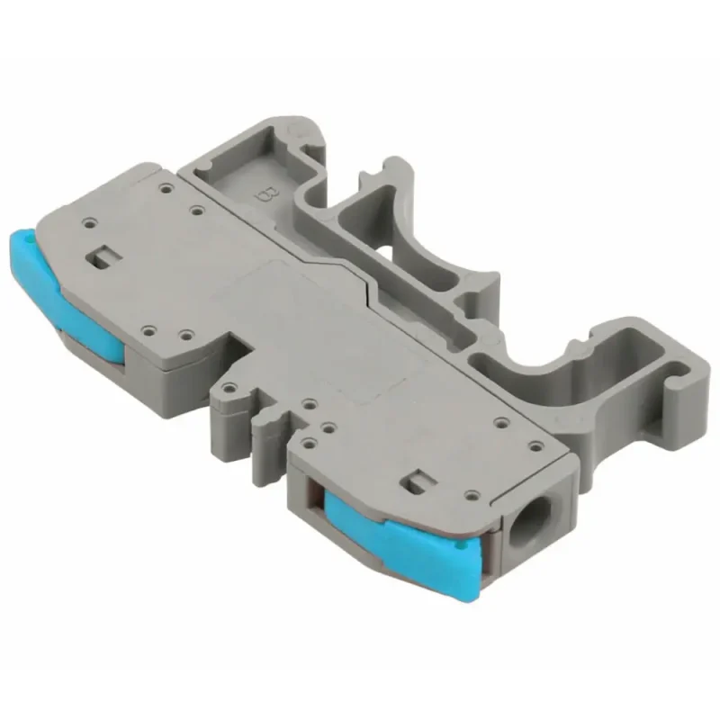 [CON5221] Conector palanca bloques carril DIN 1 vÃ­a AZUL