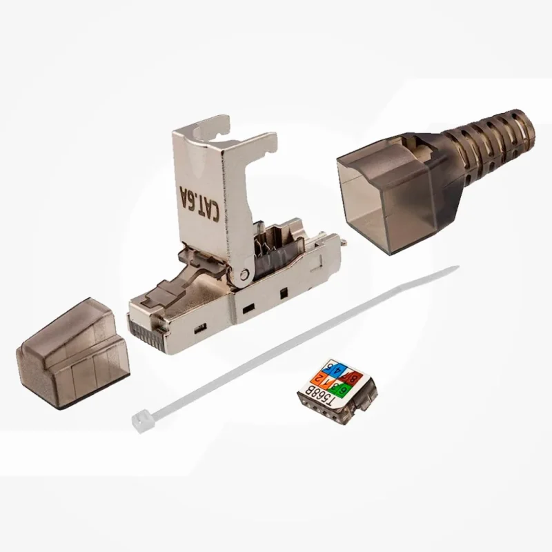 Conector RJ45 FTP Cat6a Tool-less