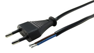 Cable Alimentacion AC 2X0,5mm puntas EstaÃ±adas 1,8m