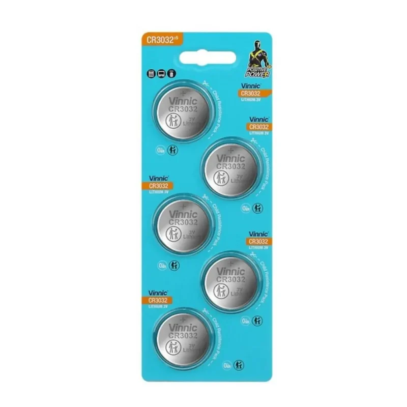 Pila Litio CR3032 3Vdc 500mAh VINI (Blister 5 pilas)