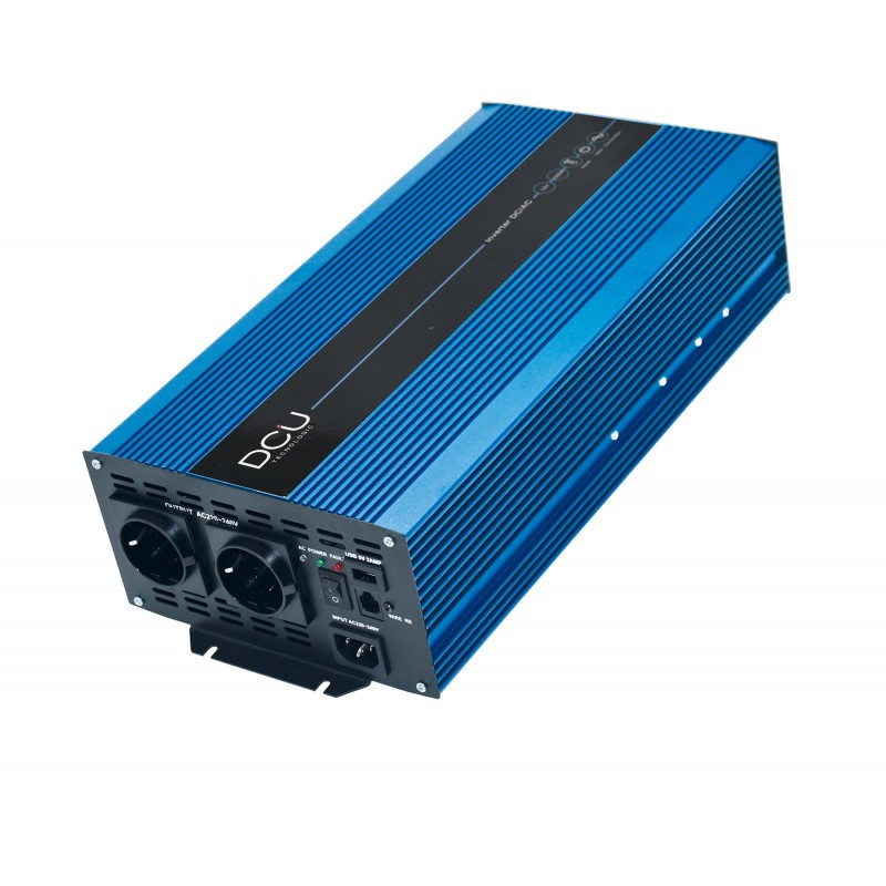 Inversor TensiÃ³nÂ 24Vdc 2000W + USB 2A Onda Pura