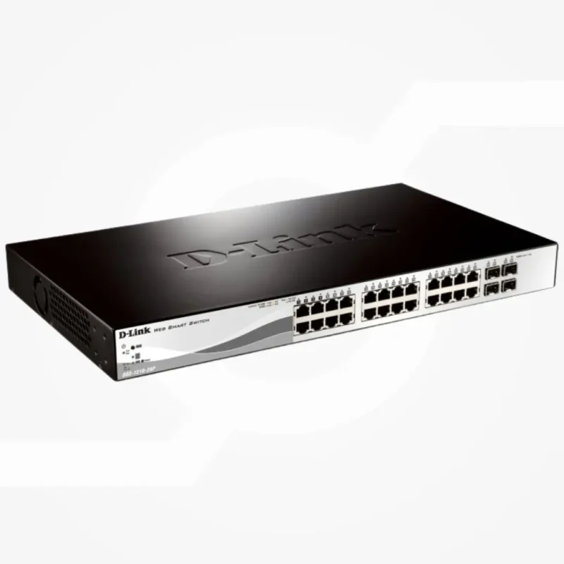 Switch PoE Gigabit 24P + 4 SFP Gestionable D-LINK
