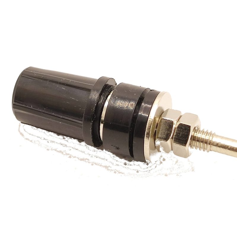 Hembrilla Banana Chasis 4mm NEGRO