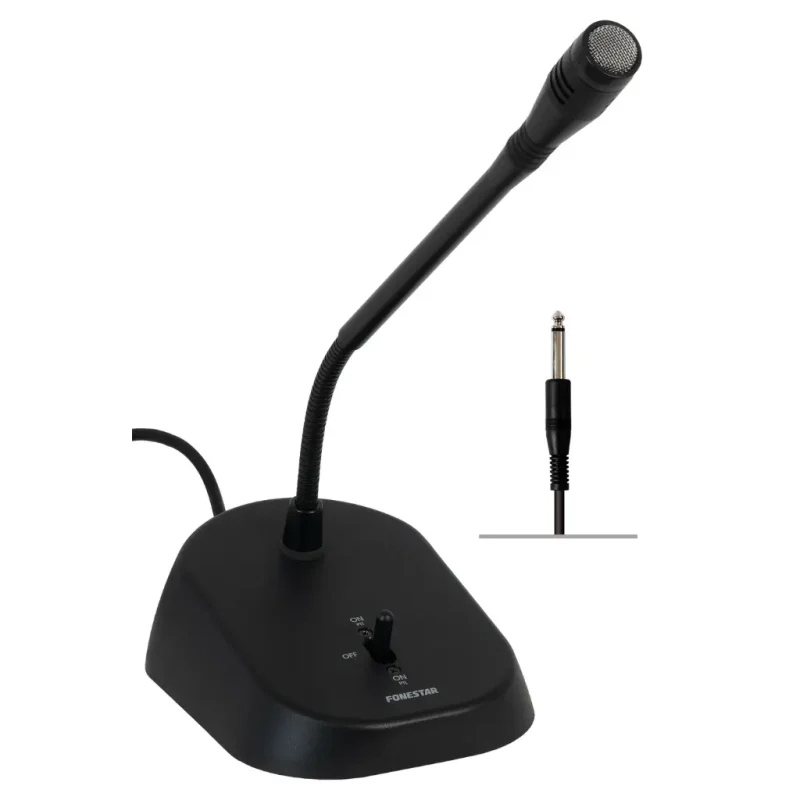 Microfono Sobremesa Dinamico JACK 6,3mm Mono