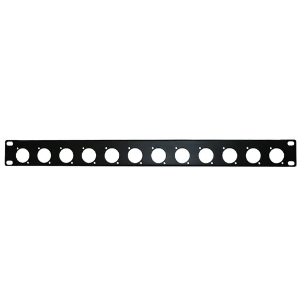 Panel 12 Huecos para XLR 1U RACK 19' FONESTAR