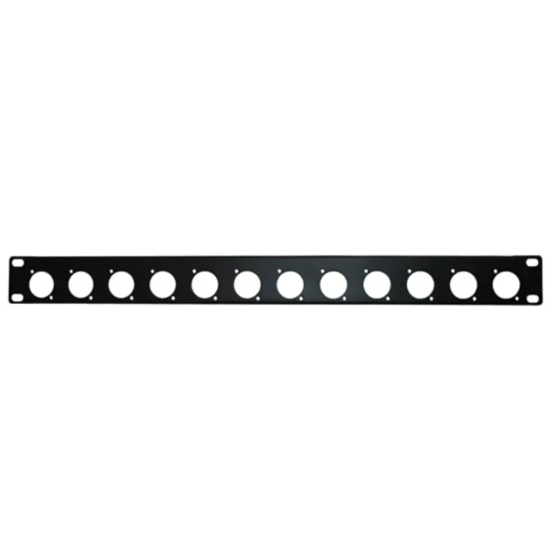 Panel 12 Huecos para XLR 1U RACK 19′ FONESTAR