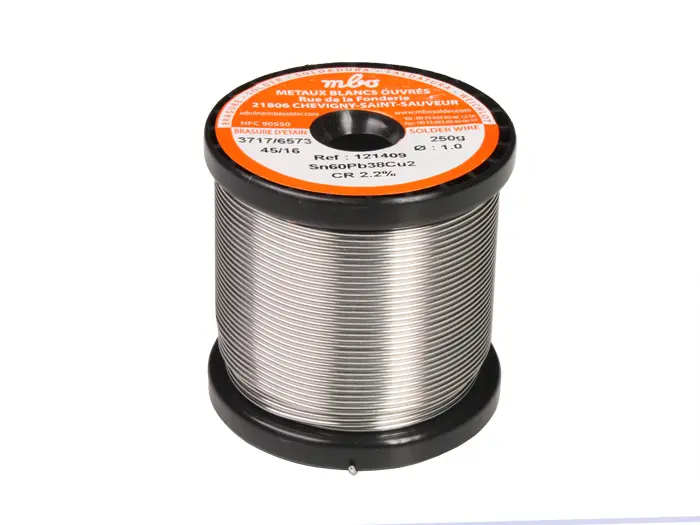 ESTAÃ‘O TRIMETAL 1mm. 60/38/2 Carrete 250gr MBO
