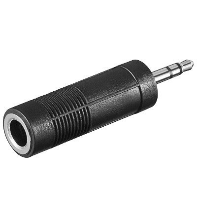 Adaptador JACK 3,5mm Macho Stereo a JACK 6,3mm Hembra Stereo
