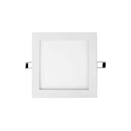 DownLight LED Empotrar Cuadrado 12W Luz Blanca 6000K acabado BLANCO