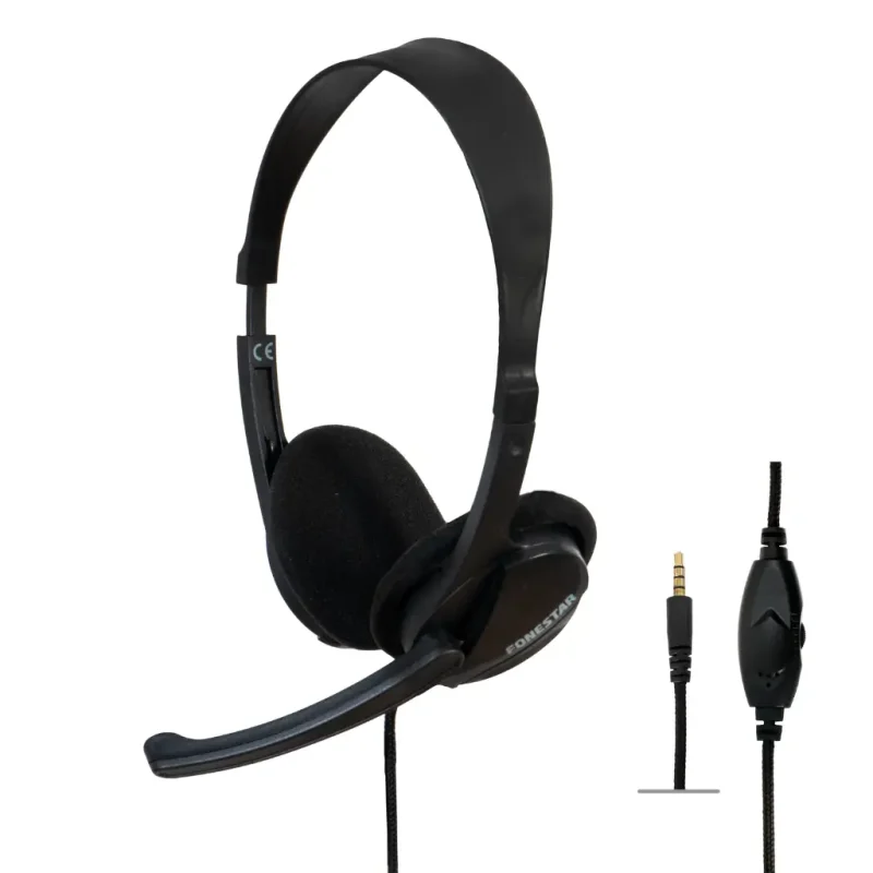 Auriculares Diadema con Microfono Jacks 3,5mm 4C