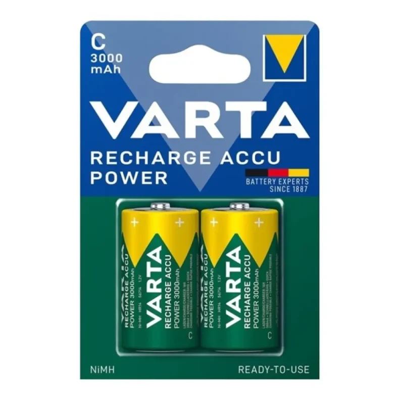 BaterÃ­a NI-MH C HR14 1,2V/3000mAh VARTA (Blister 2 ud.)