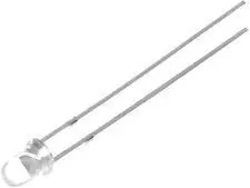 Diodo LED ROJO Transparente 3mm 278Mcd 2Vdc