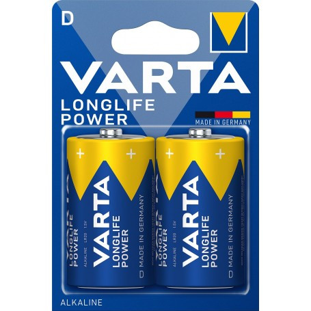 Pila LR20 D VARTA Alcalina LONGLIFE POWER (Blister 2 pilas)