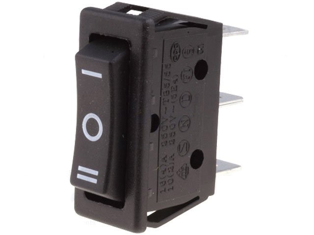 Interruptor Basculante ON-OFF-ON 1Cto 3Posiciones 15A