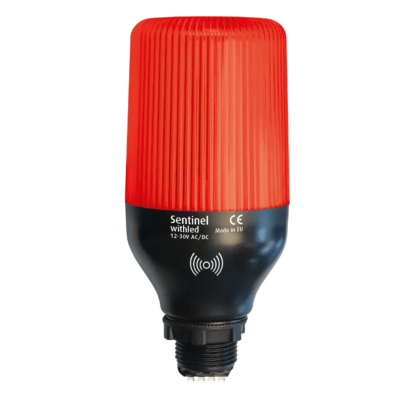 Baliza LED 12V Intermitente ROJA con Zumbador 88dB