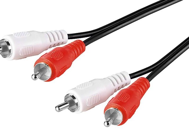 Cable RCA 2 Machos a 2 RCA Machos  2,5metros