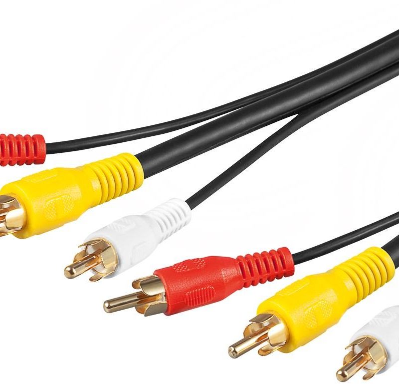 Cable RCA 3 Machos a 3 RCA Machos  5m