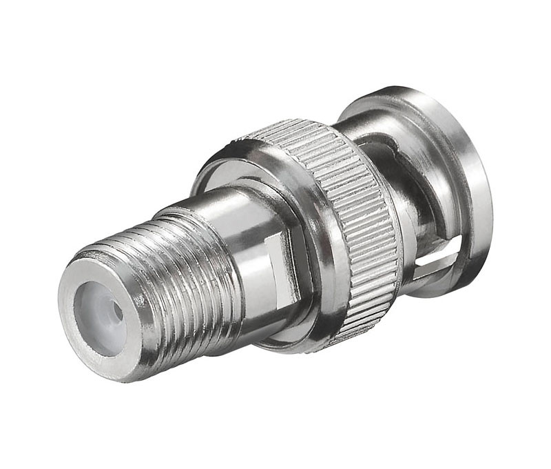 Adaptador BNC Macho a  F Hembra Recto