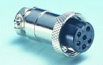 Conector Microfono Hembra 5Pin Aereo Rosca MIC325