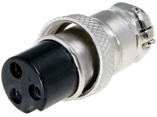Conector Microfono Hembra aerea 3 contactos