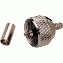 Conector UHF PL259 cable RG58 para Crimpar