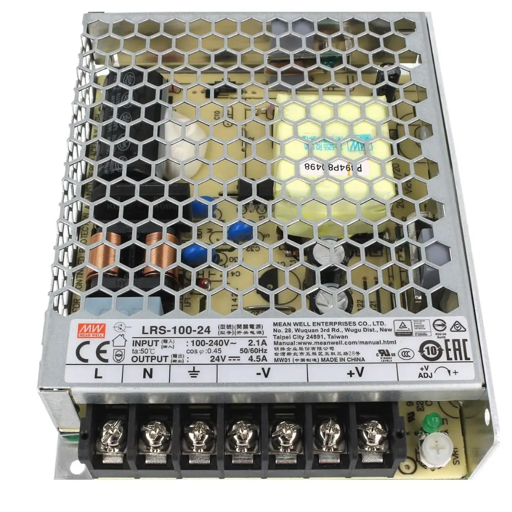Fuente Alimentacion Conmutada 24Vdc 100W 4,5Amp MW